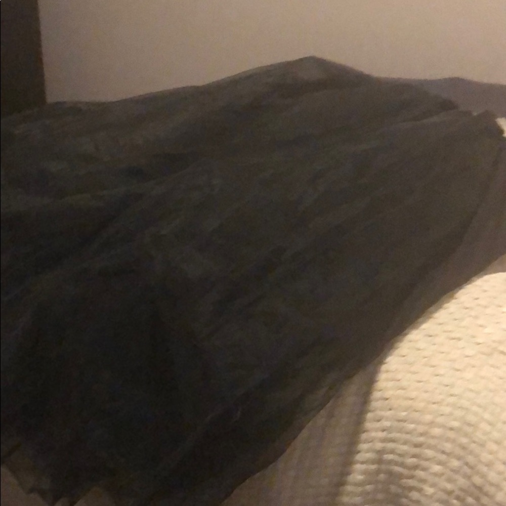 Black tulle floor length skirt - S